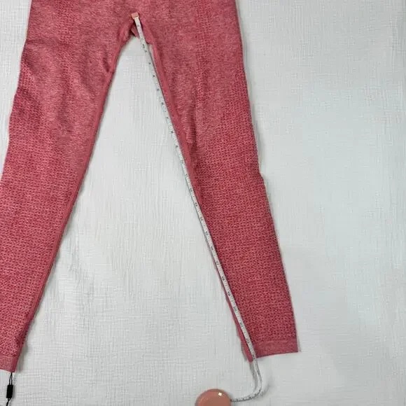 GYMSHARK Vital Seamless Leggings Rose Slate Marl Red Women’s XS NWT Athleisure - Picture 2 of 15